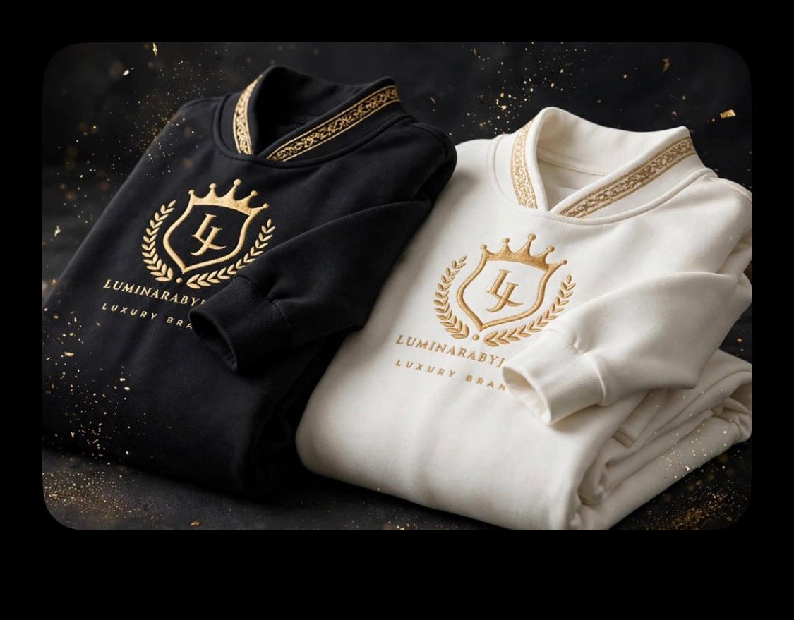 Atelier No. 01 — Noir V-Neck — Gold Crown Edition